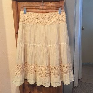 Crochet midi skirt